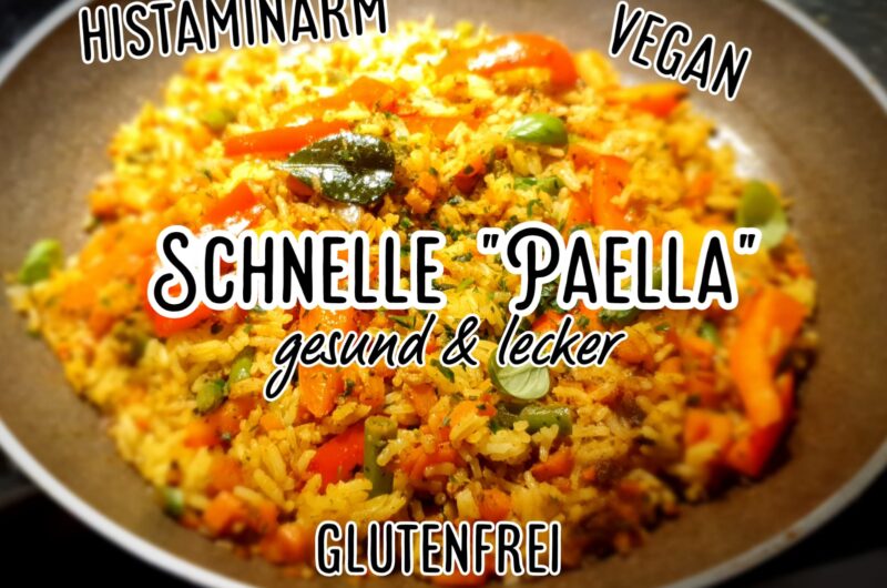 Schnelle "Paella" (histaminarm, glutenfrei, vegan)