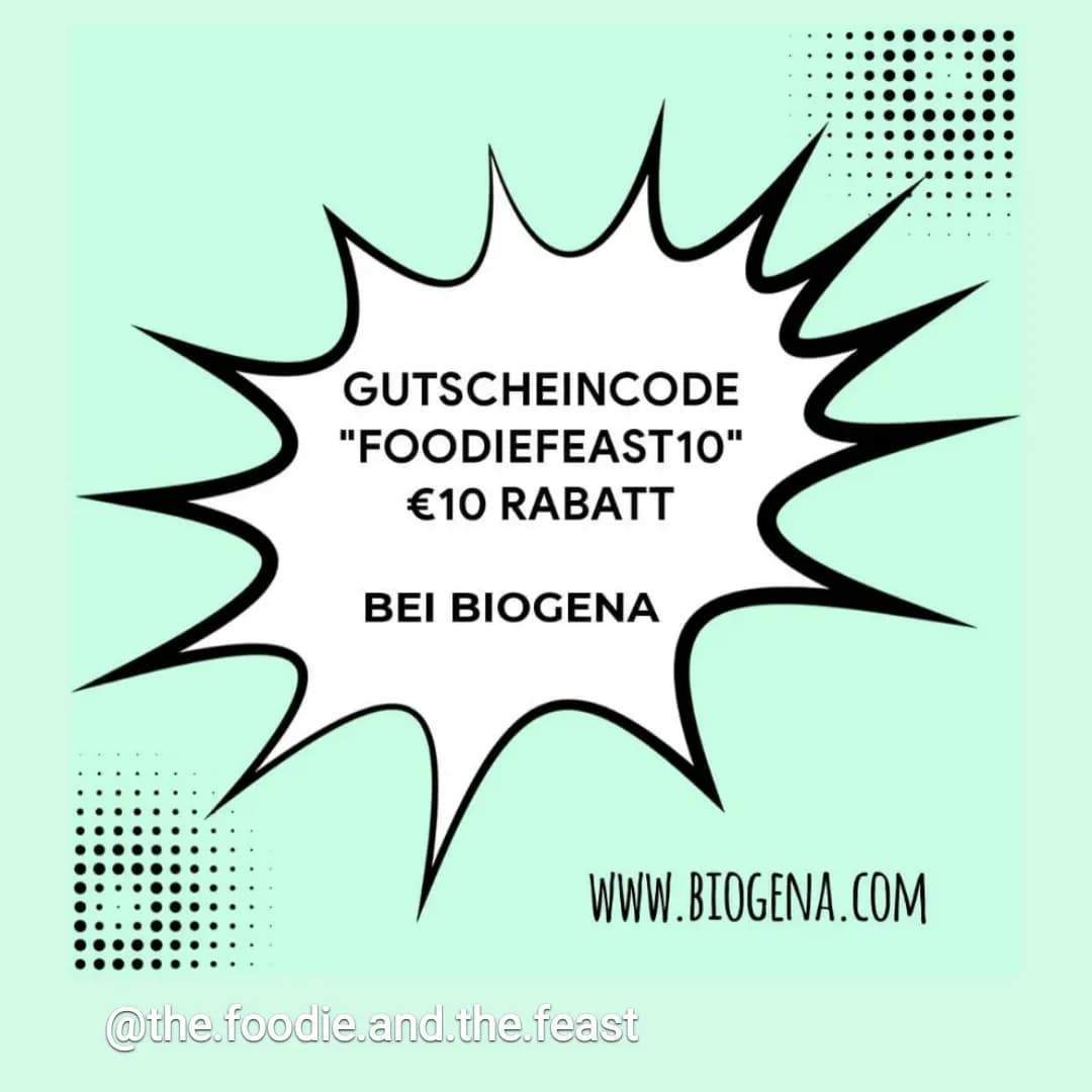 GUTSCHEINCODE BIOGENA (Nahrungsergänzungsmittel) The Foodie & The Feast